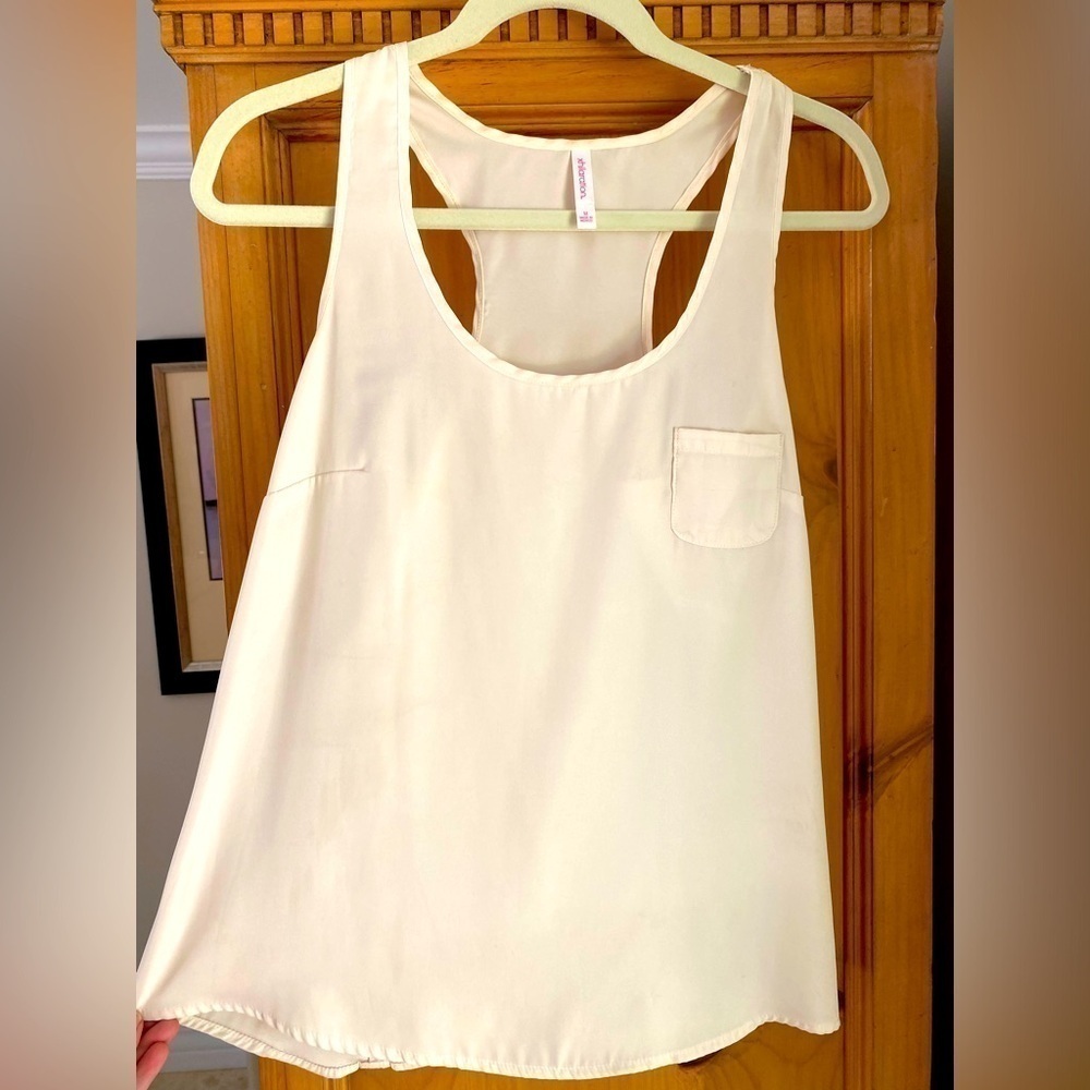 Target Xhilaration Ivory racerback top - M